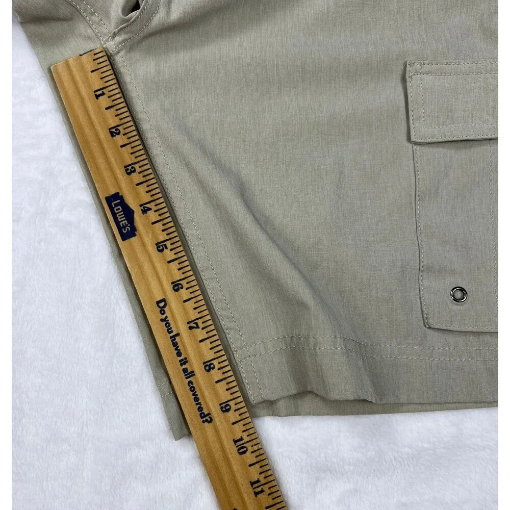 Clearwater Outfitters Men's Angler Hybrid Board Cargo Shorts Khaki Tan Size M